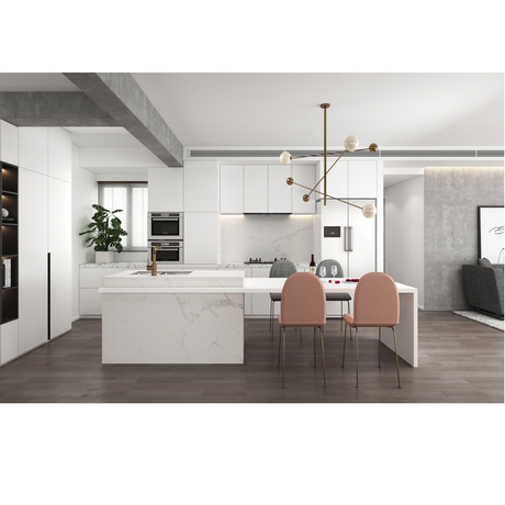 Calacatta Белые искусственные мраморные листы с твердой поверхностью HW6801