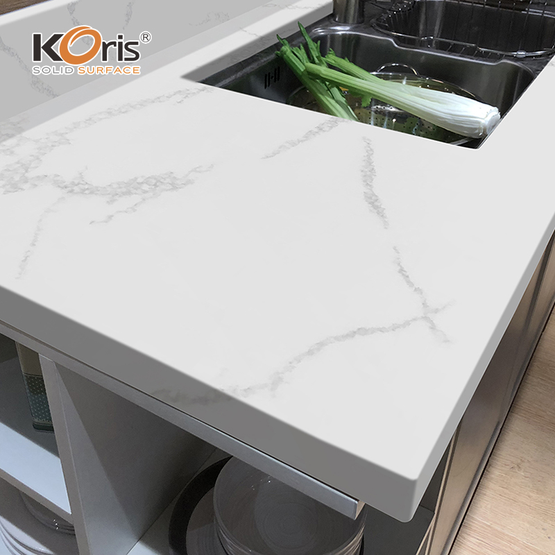 Corian CE, NSF, ISO9001 Сертифицированные большие плиты Corian Kitchen Countertops