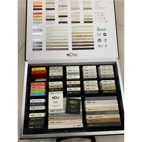 Кунтертопс твердой поверхности листа плиты кварца искусственный акриловый черный